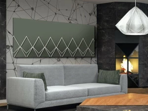 Termo Design Алюминиевый радиатор / декоративный радиатор Doppia piastra - foglia argento Dp 00519argb