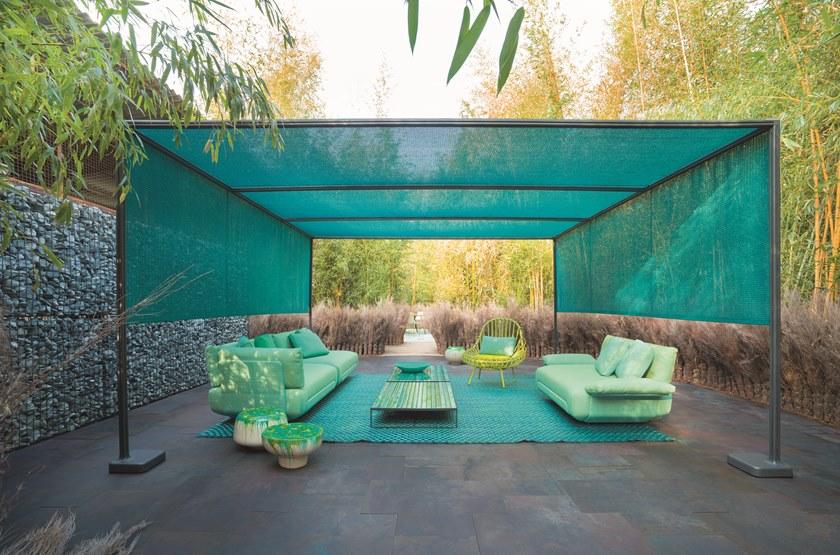 Paola Lenti Садовый диван из ткани со съемным чехлом sun-id-1345668 - Вид №7