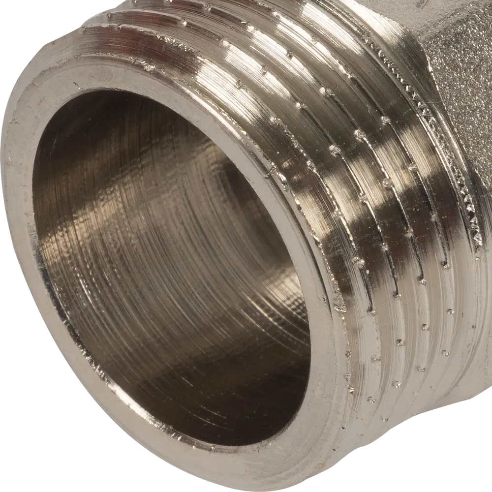 Ниппель переходной Valtec наружная резьба 1"х1/2" мм никелированная латунь VTr.580.N.0604 10511197 STLM-2185525  - Вид №2