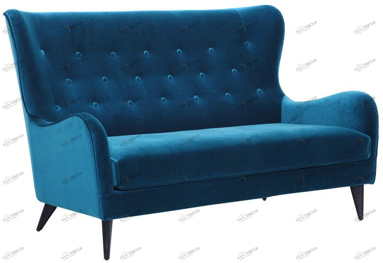 Sits Стеганый 2-х местный диван из бархата с высокой спинкой Pola sun-id-1498917