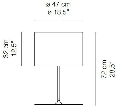 Quadrifoglio Настольная лампа из углеродного волокна Half moon sun-id-1373633 - Вид №3
