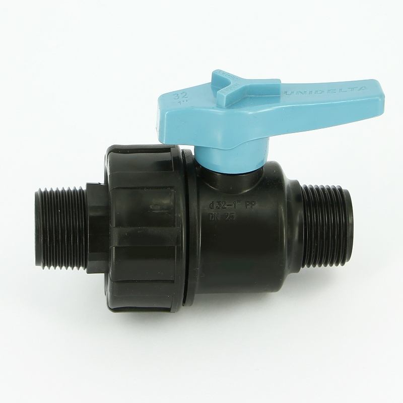 Кран НН Unidelta 1" для труб ПНД полипропилен PP-B 1074004004001