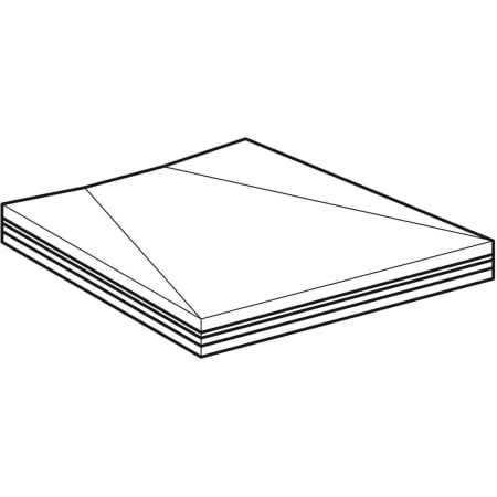 154.252.00.1 Душевая панель Geberit под кафель, с V-образным уклоном Geberit  - Вид №1