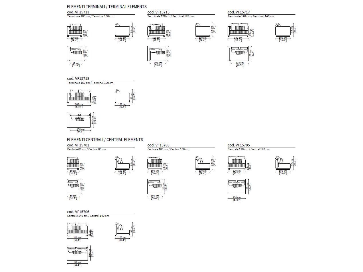 Модульный тканевый диван Vittoria Frigerio BRANDOLINI ARCH-00004613 - Вид №6