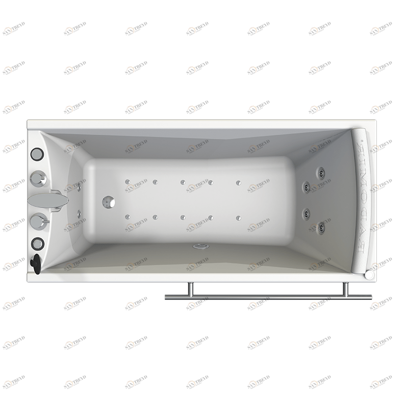 Гидромассаж "Релакс Chrome" на ванну Вега (двигатель 750 Вт, джет Глори - 6 шт.) Radomir 1-65-2-0-1-023