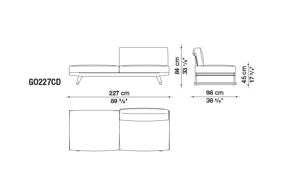 Ткань сад диван с полуостровом B&B Italia Outdoor Чт ARCH-00073529 - Вид №19