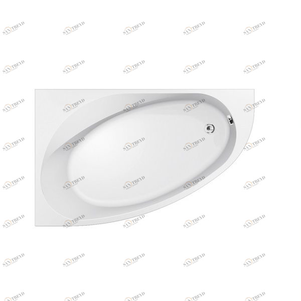 Ванна угловая Nova 160/100 см с гидромассажем 2NVB5D3 Gruppo Geromin 