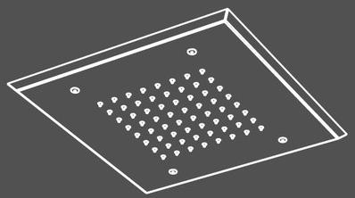 Radomonte Встраиваемая в потолок лейка дождевого душа из нержавеющей стали  Pia50  - Вид №2