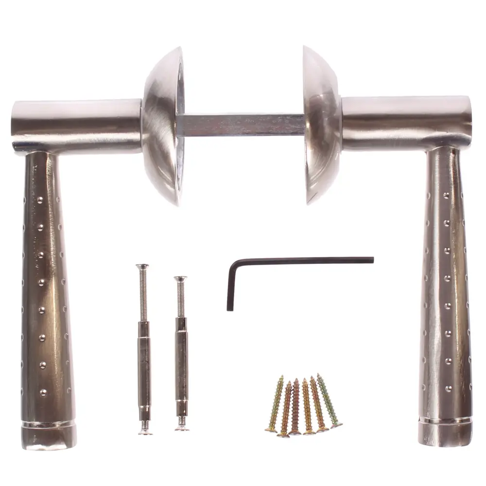 Ручка дверная на розетке Фабрика замков A 103, цвет матовый никель STLM-2060384 - Вид №2