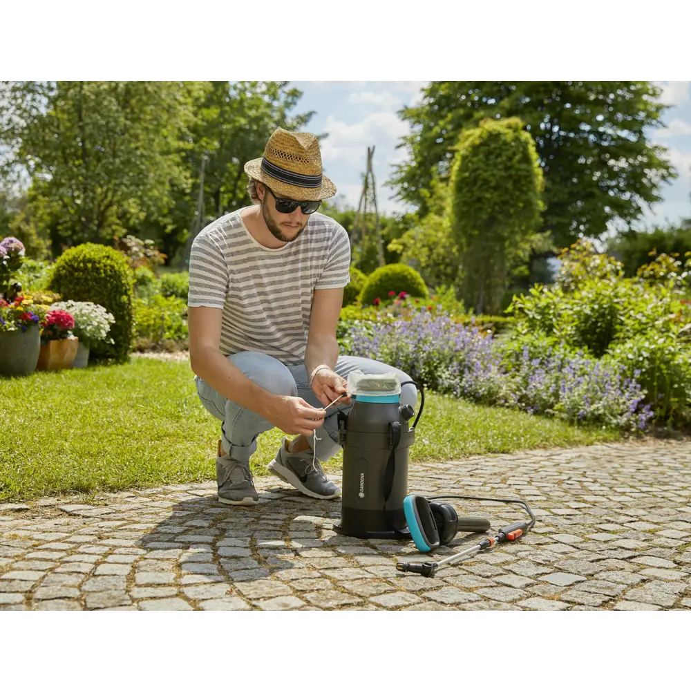 Опрыскиватель помповый Gardena Pressure Sprayer с раструбом 5 л STLM-2049580 - Вид №7