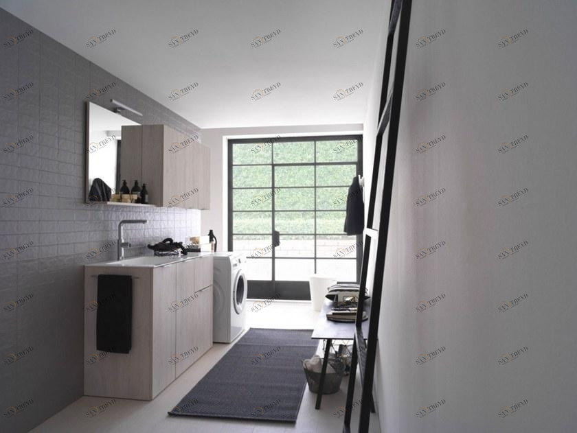 Ideagroup Шкаф для стирки из меламина с раковиной Kandy sun-id-1469218