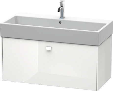 BR405600909 Тумбочка подвесная Brioso #BR4056 984 x 459 мм Светло-голубой матовый декор Duravit - Вид №2