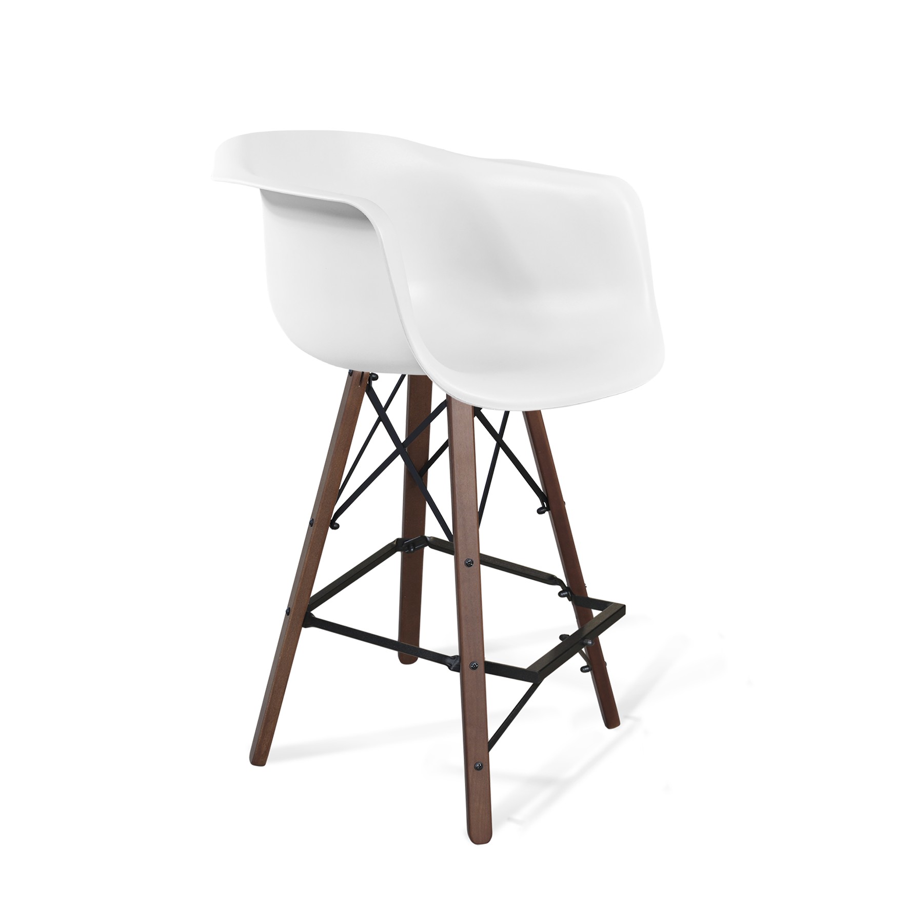 Стул барный SHT-ST31/S80 белый с подлокотниками Santreyd 