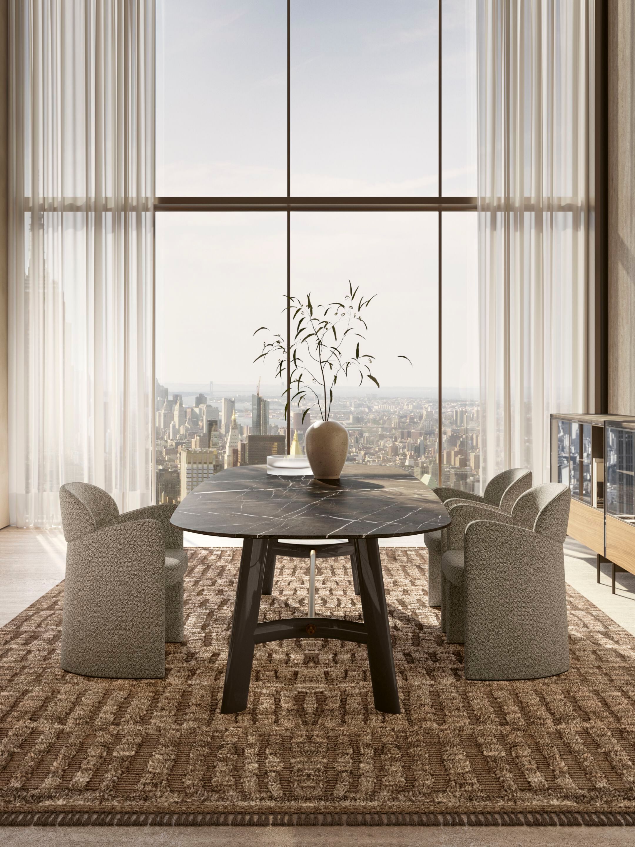 Кресло-кокпит из ткани, кожи или синтетической кожи Lema BLANCA ARCH-00125714 - Вид №7