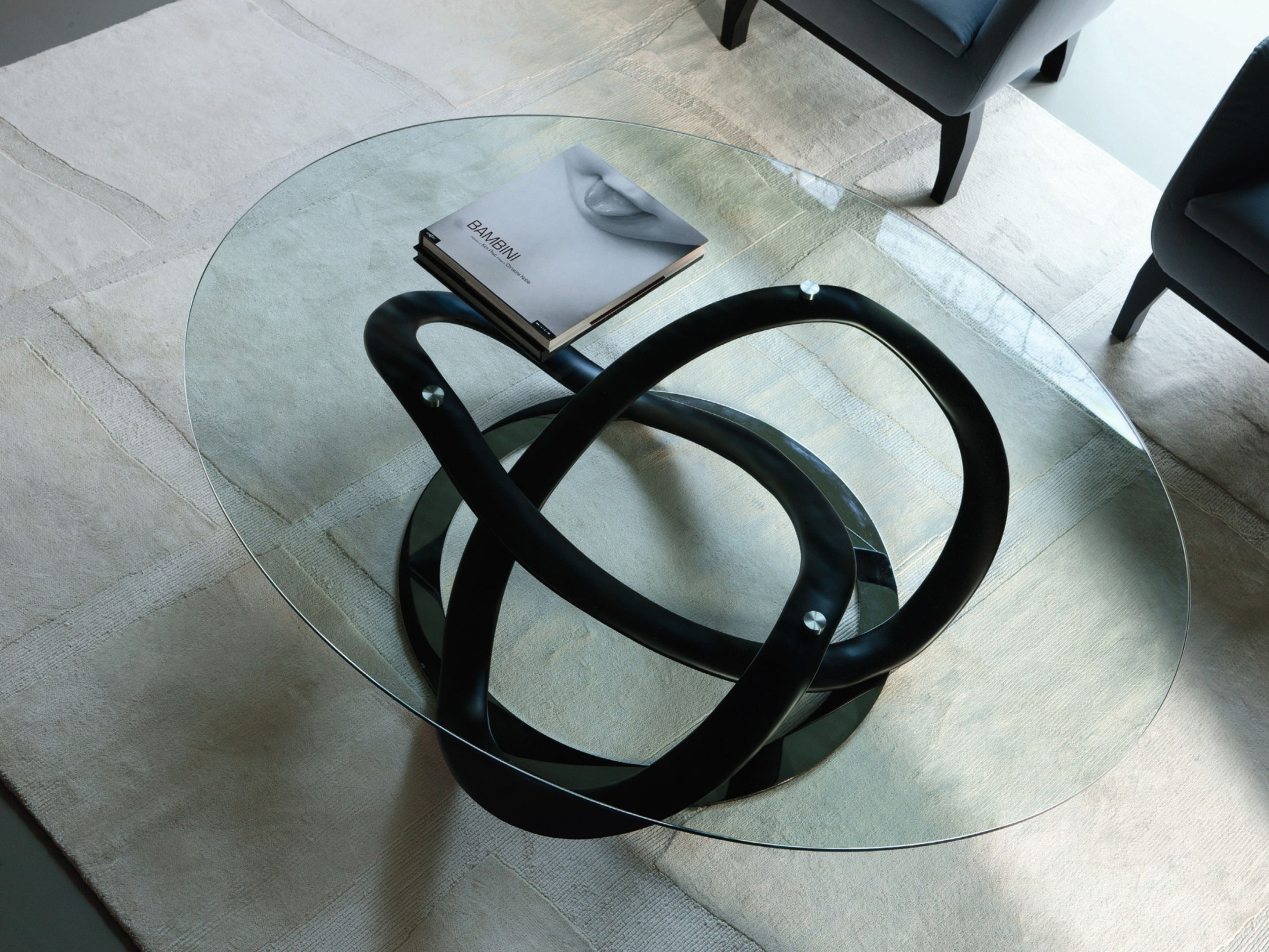 Овальный Хрустальный журнальный столик для гостиной Porada Soul ARCH-00023916 - Вид №1