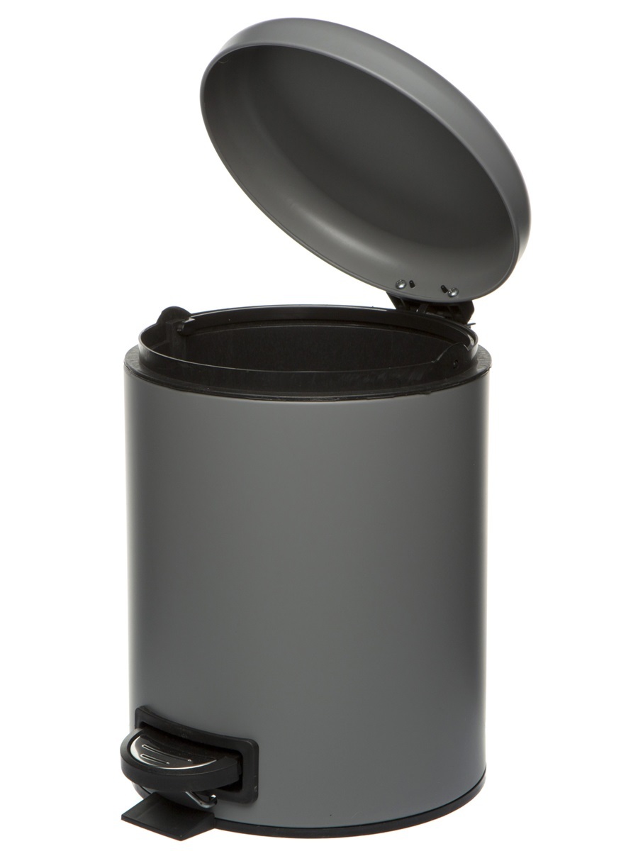 Вёдра с педалью и крышкой Pavo 5L Grey NAVAKO 11537 - Вид №1