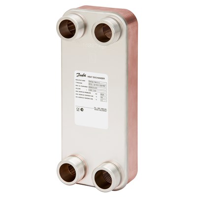 Danfoss Паяный пластинчатый теплообменник одноходовой серии XB12 XB 12L-1-16 PN25 паяный ТО G1 004H7661 