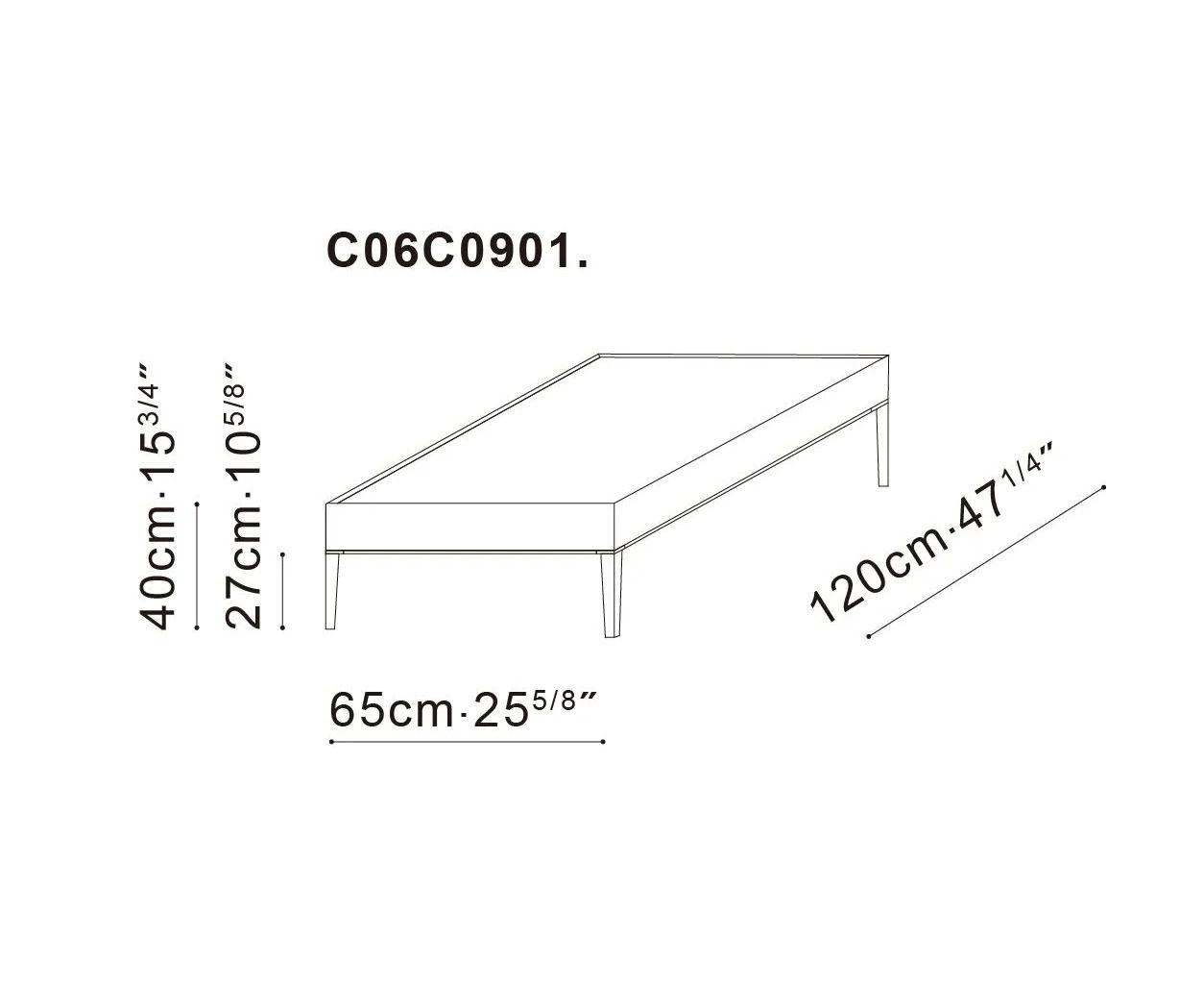 Прямоугольный журнальный столик из шпона CAMERICH FLAMINGO ARCH-00046635 - Вид №2