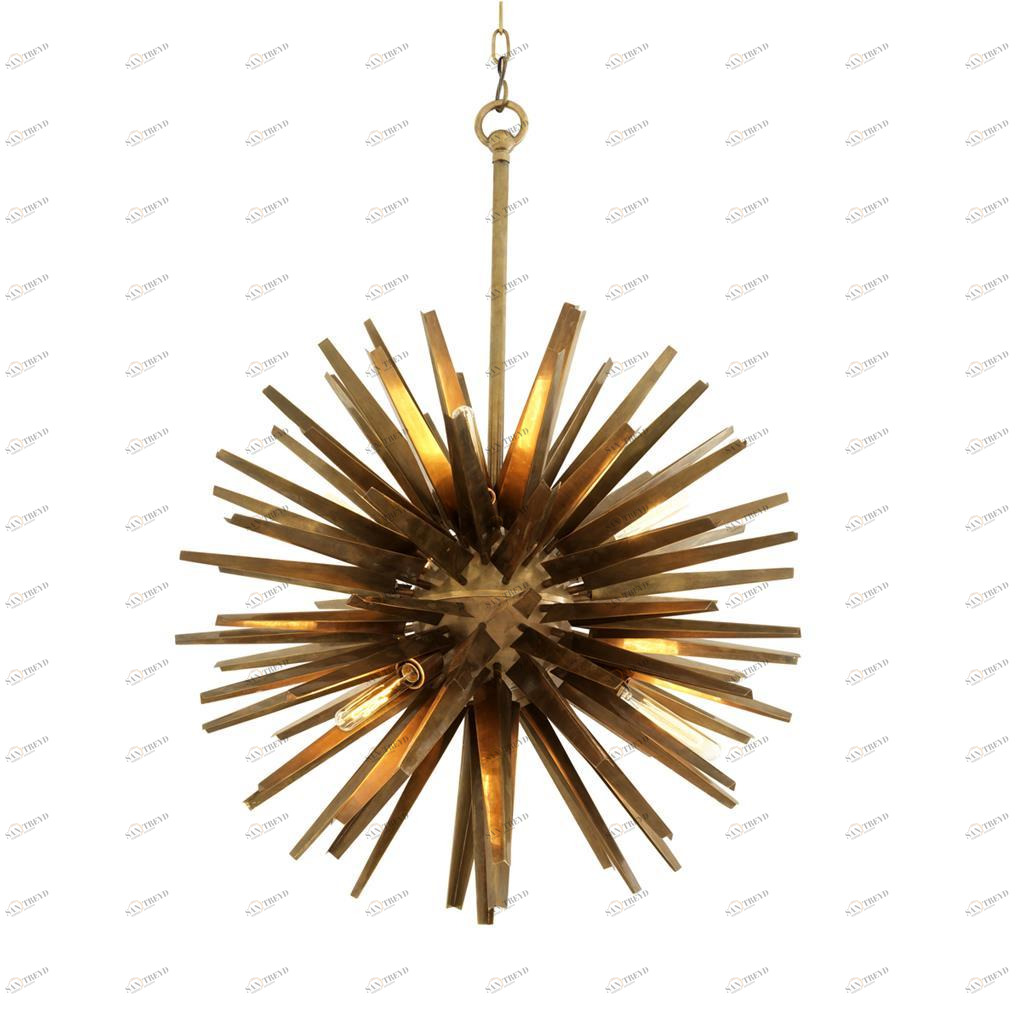 Люстра Gregorian L от Eichholtz латунь 110285 EICHHOLTZ ДИЗАЙНЕРСКИЕ, EICHHOLTZ, ШАР 061600 Латунь 