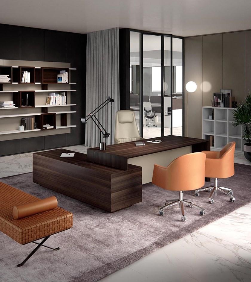 ESTEL GROUP Рабочий стол из дерева и кожи sun-id-1475313 - Вид №1