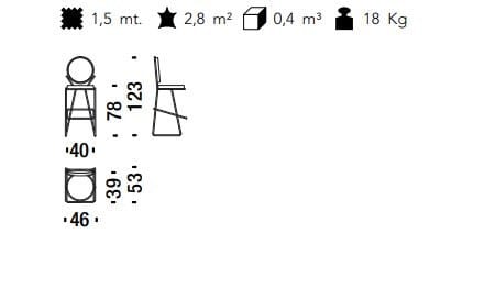 Высокий мягкий стул MOROSO Double Zero ARCH-00100422 - Вид №5