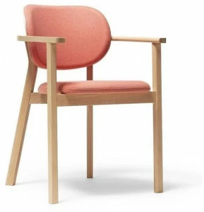TON Стул из мягкой ткани штабелируемый с подлокотниками Santiago 02
