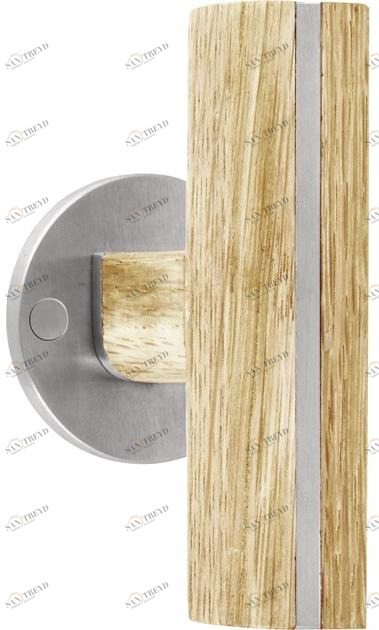Formani Ручка из нержавеющей стали и дерева на розетке Two Pbt22/50