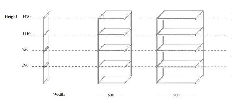 EmmeBi Модульный стенной книжный шкаф sun-id-1451592 - Вид №7