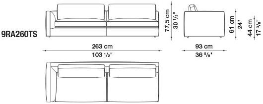 B&B Italia Модульный угловой диван из ткани Richard sun-id-1472345 - Вид №45