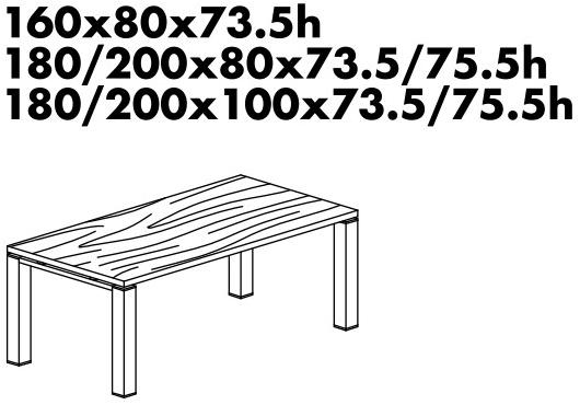 Bralco Модульный стол с системой управления кабелями Jet evo sun-id-1361244 - Вид №2