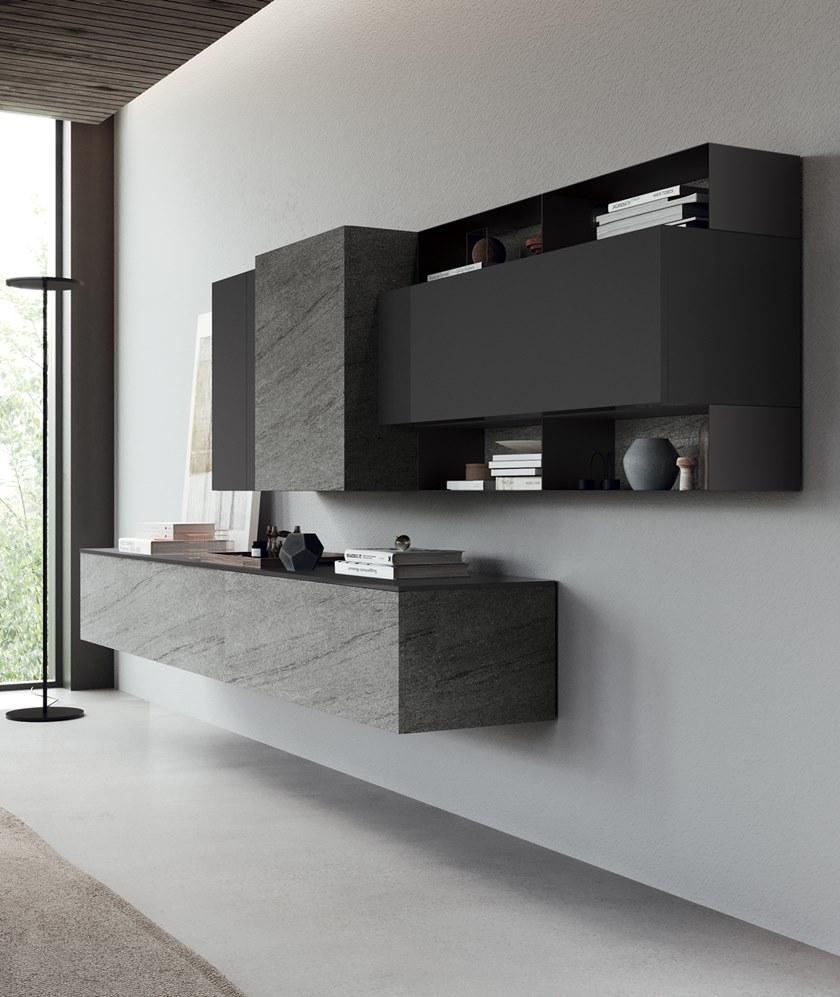 Febal Casa Настенная оборудованная стена, покрытая меламиновым лаком sun-id-1443317 - Вид №1