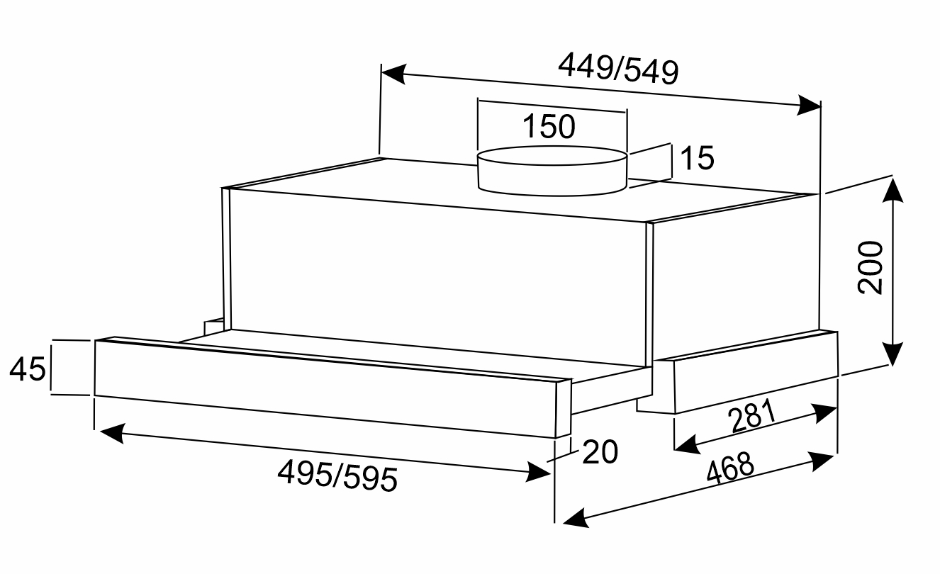 5352299 Вытяжка телескопическая EXITEQ EX-1076 white glass белый/белый STDN-0111232 - Вид №7