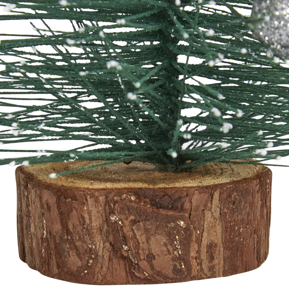 82197704 Ель искусственная новогодняя заснеженная с украшениями 20 см STLM-0021682 Santreyd  - Вид №3