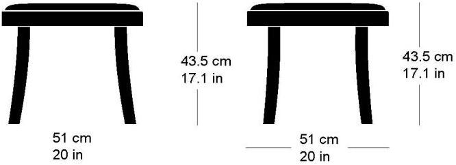 horgenglarus Низкий табурет из массива дерева со встроенной подушкой Seley sun-id-1459338 - Вид №2