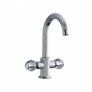 Смеситель для раковины на одно отверстие ½" JOERGER Cronos Crystal