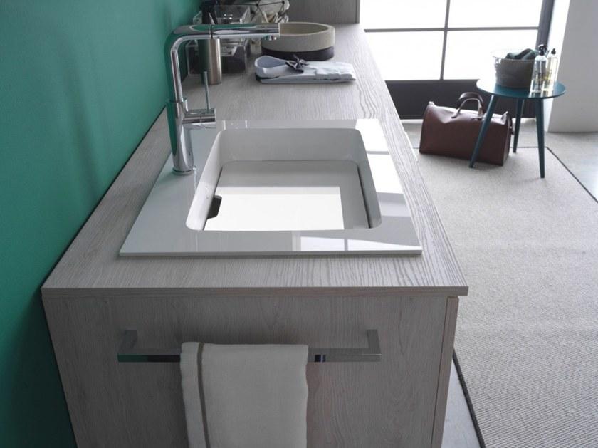 Ideagroup Шкаф для стирки из меламина с раковиной для стиральной машины Kandy sun-id-1362200 - Вид №9