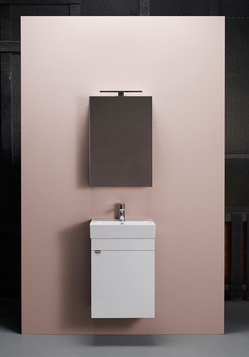 1580200 Go Mirror Cabinet 450 White Hafa  Белый  - Вид №1