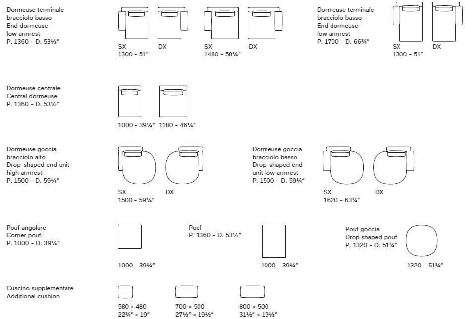 Lema Модульный угловой диван из ткани с шезлонгом sun-id-1432150 - Вид №7