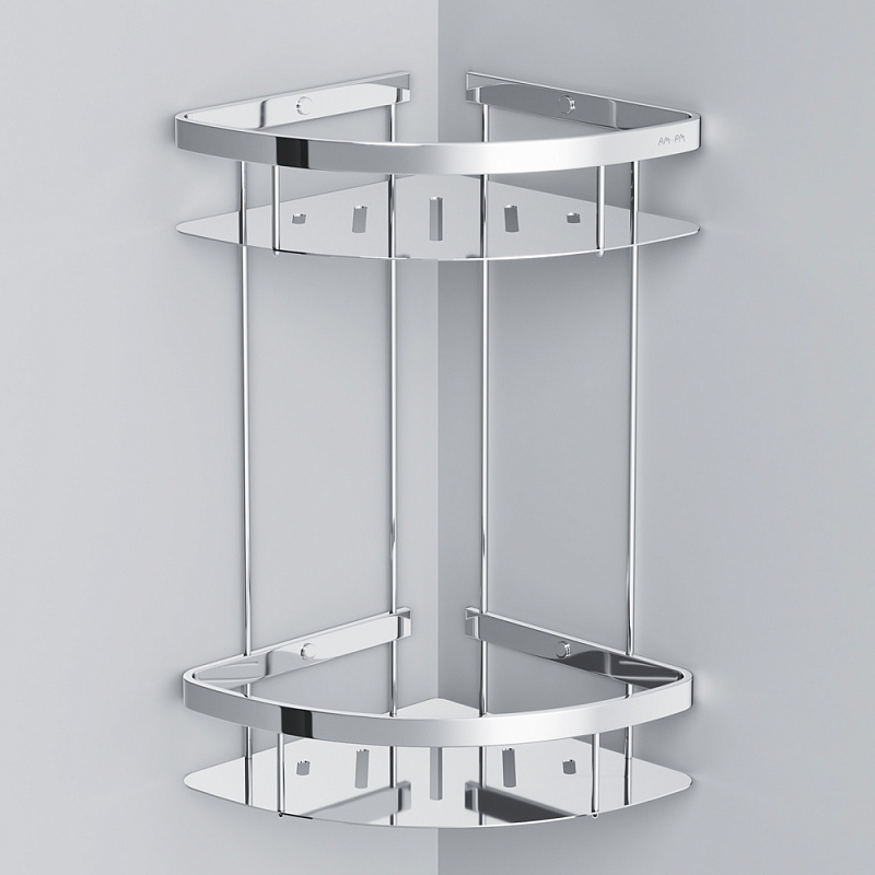 A7454200 Полка для душа угловая двухъярусная хром AM.PM Sense L  - Вид №4