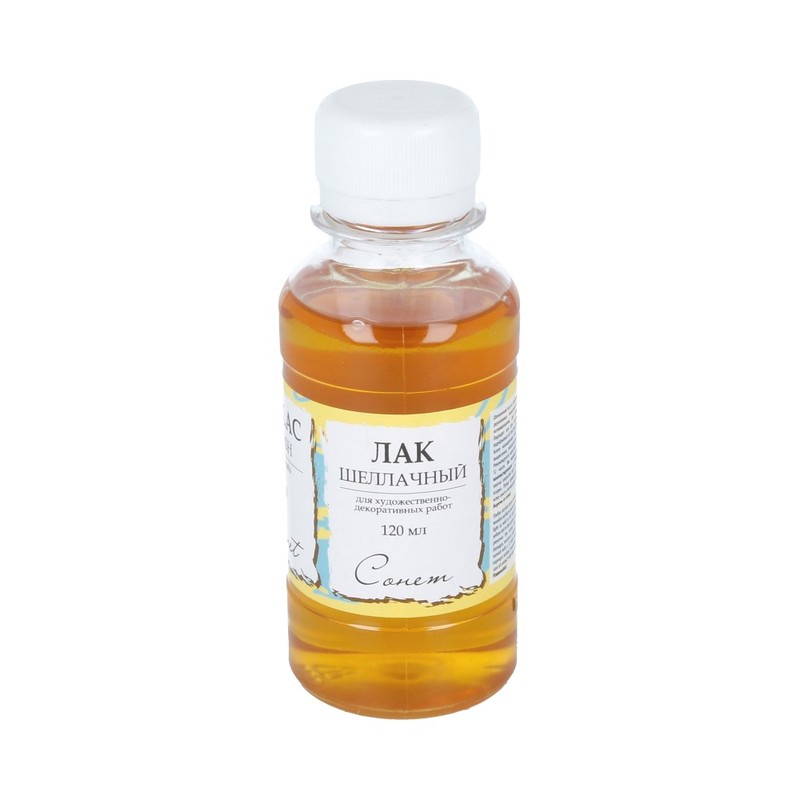 2531520 лак шеллачный для декоративных работ 120 мл Сонет 
