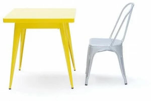 Tolix Квадратный металлический стол 55