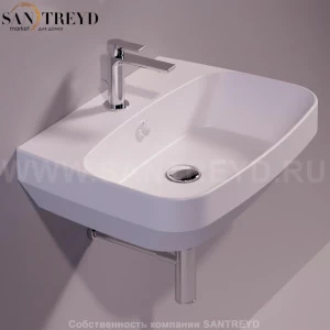 BB10BIANCOMATT Подвесная раковина настенная прямоугольная Simas Baden Baden белая