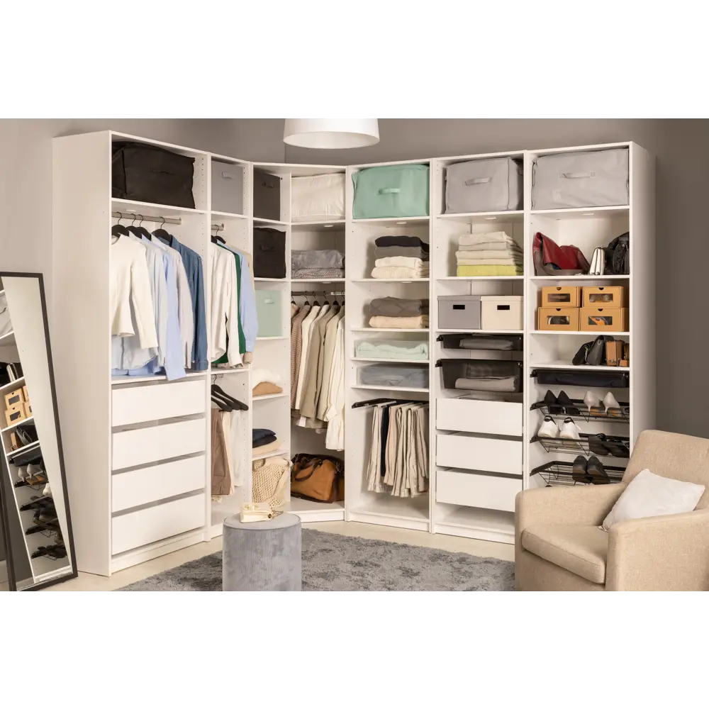 Выдвижная корзина НСХ для систем хранения - черная стальная сетка 82482709 STLM-0028078 - Вид №6