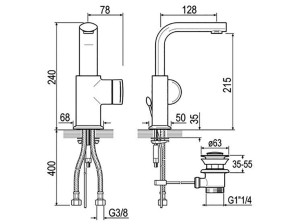Однорычажный смеситель для раковины