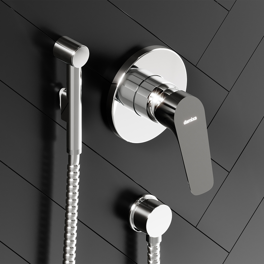 760210264 набор: гиг.душ держатель шланг Damixa Shower program 