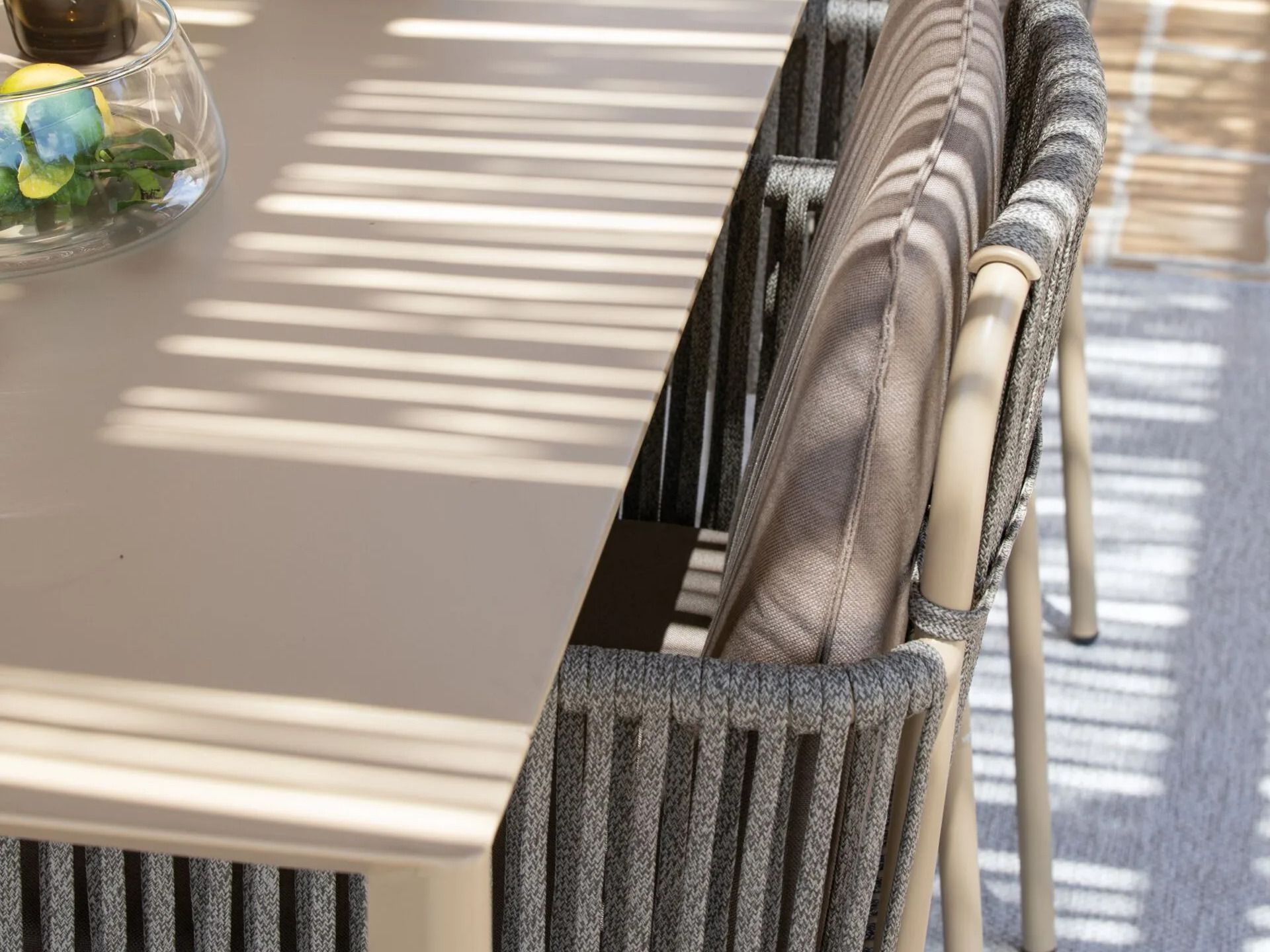 Веревочный и металлический стул с подлокотниками Vermobil KEY WEST ARCH-00126653 - Вид №6