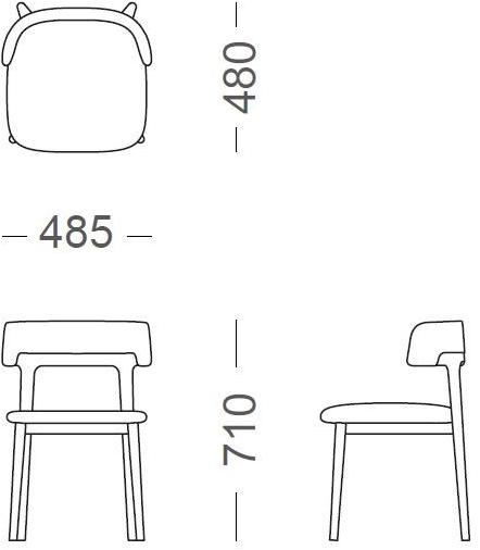 Now & Future Кожаное кресло с открытой спинкой sun-id-1466183 - Вид №1