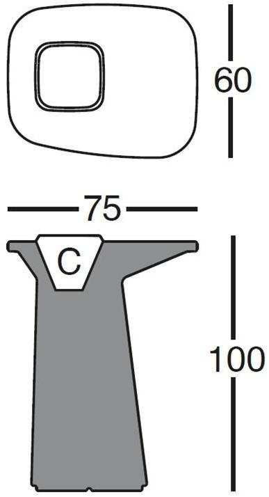 VONDOM Садовый высокий стол из полиэтилена Moma sun-id-1446128 - Вид №14