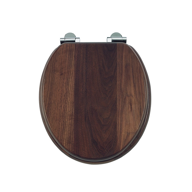 Burlington Сиденье Soft Close из орехового дерева без ручек S47  - Вид №1