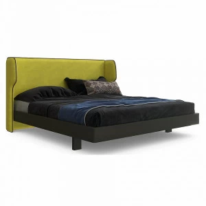 Кровать двуспальная с бортиками 180x200 зеленая Rich BRAGIN DESIGN ДИЗАЙНЕРСКИЕ 256517 Желтый